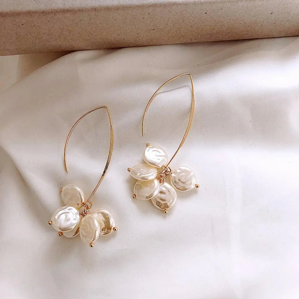 Orecchini Elegante con Perle e Cristallo