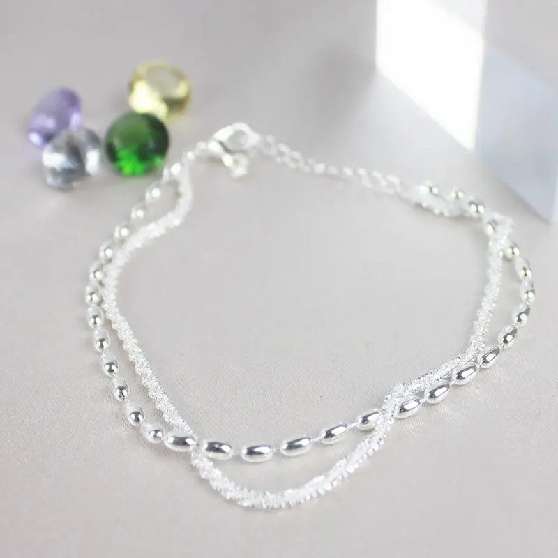 Bracciale con Zirconia Argentato