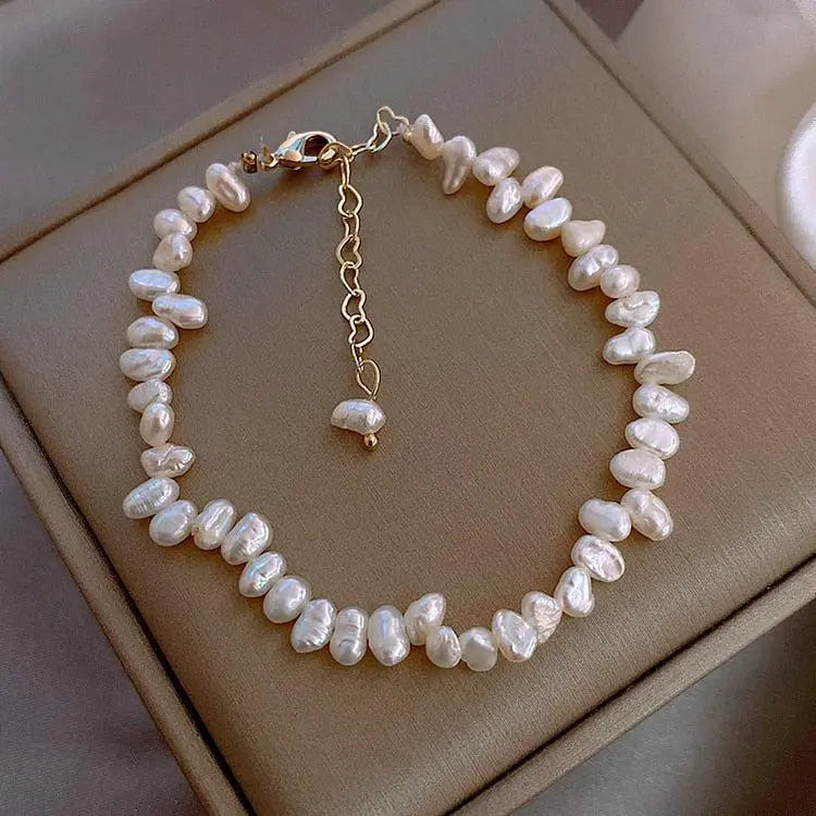 Bracciale Lineare con Perle