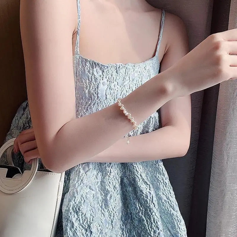 Bracciale Lineare con Perle