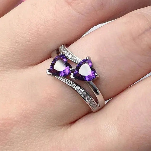 Anello con Cristallo Argentato
