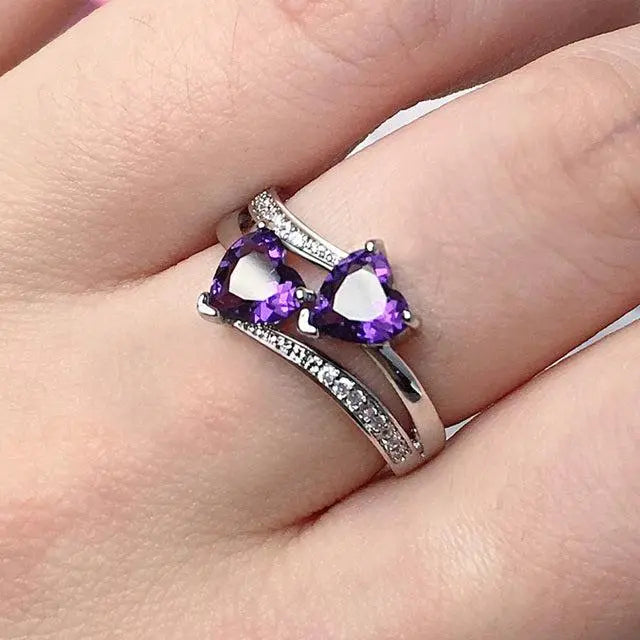 Anello con Cristallo Argentato