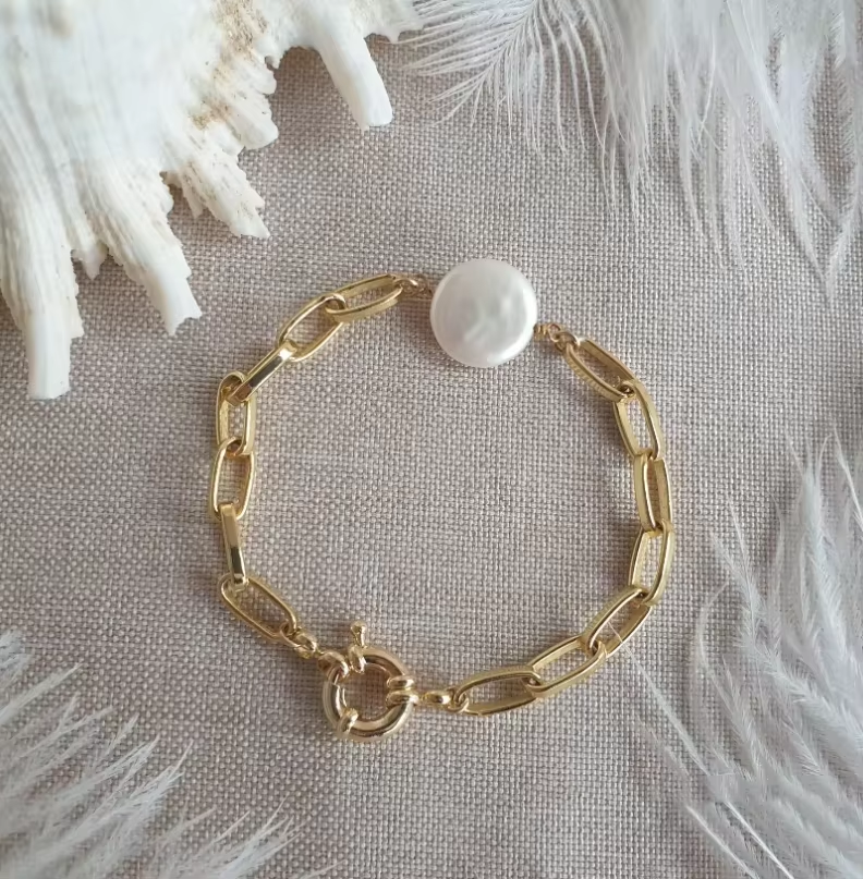 Bracciale Vintage Barocco con Perla Barocca