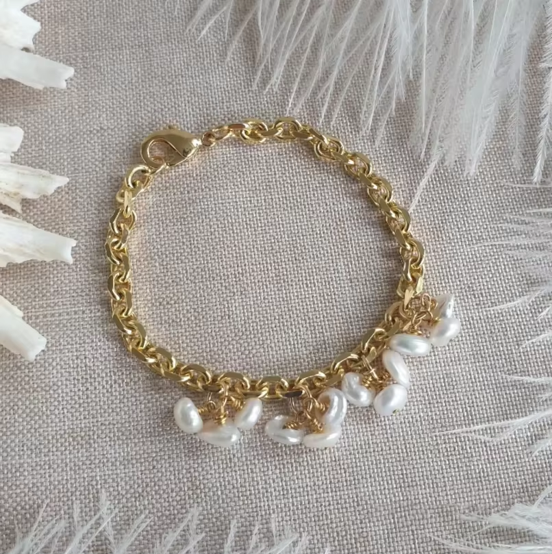 Bracciale Vintage Barocco con Perla Barocca