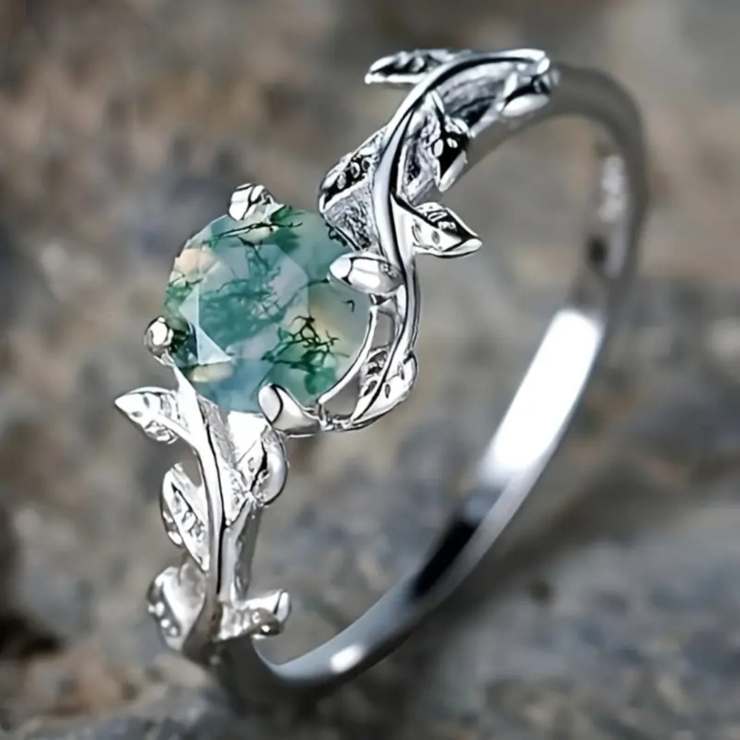 Anello Vintage Verde