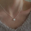 Collana con Ciondolo Classico Argentata