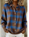 Liz | Blusa hoodie morbida a quadri