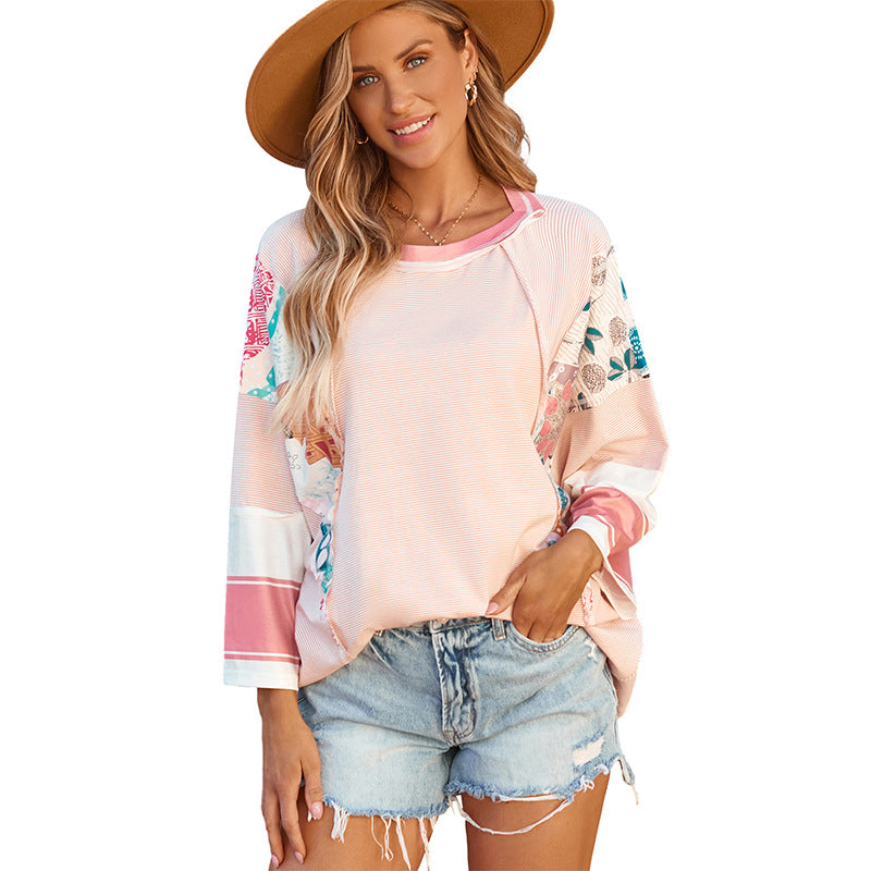 BAILEY | Top batwing leggero patchwork