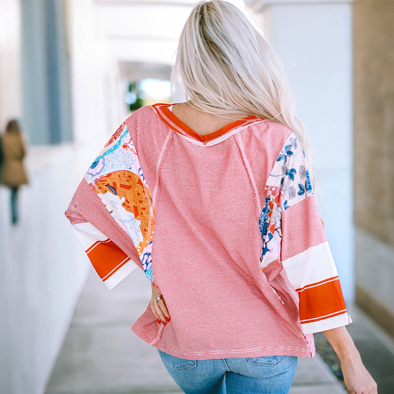 BAILEY | Top batwing leggero patchwork