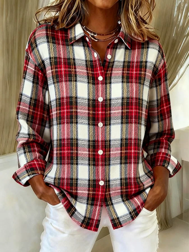 Mira | Blusa hoodie classica a quadri