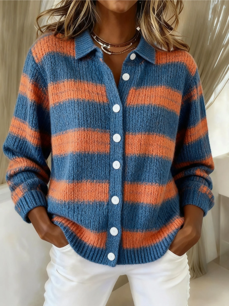 Livia | Blusa hoodie a righe