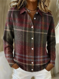 Emily | Blusa hoodie a quadri