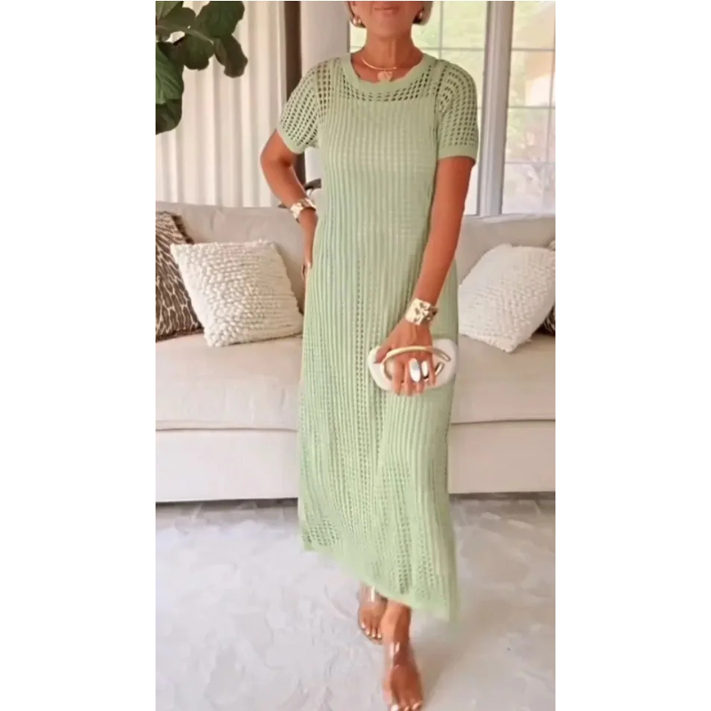 Bethany | Abito maxi cut-out con sottoveste inclusa