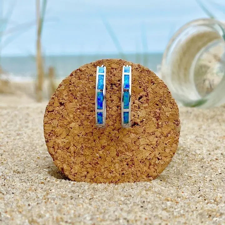 Set di Anelli Ispirato al Mare con Opale Argentato