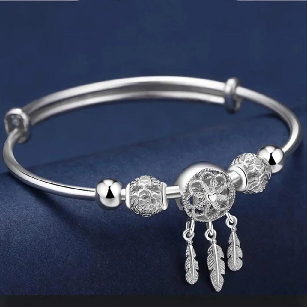 Collana Regolabile con Charm Argentata