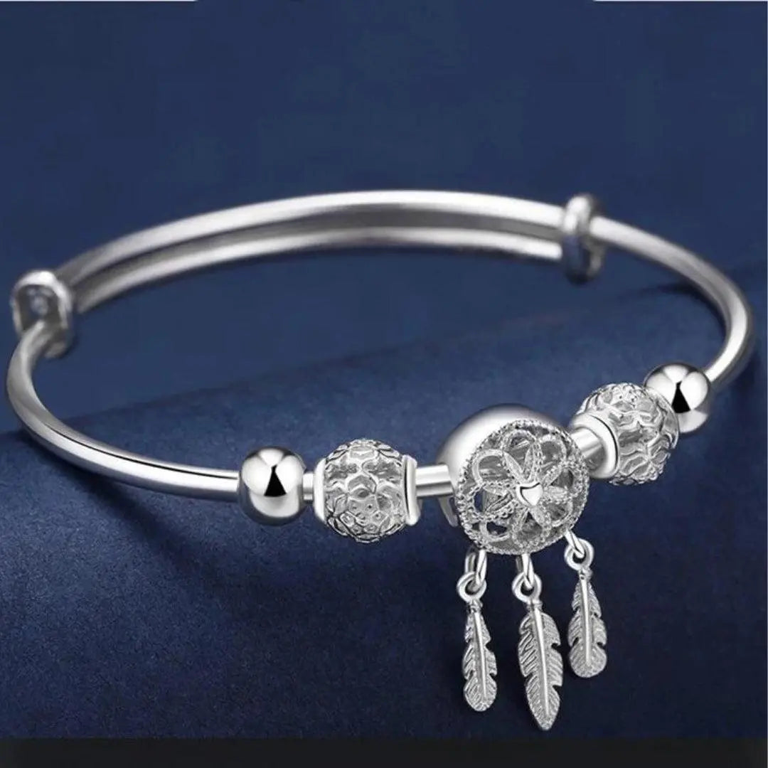 Collana Regolabile con Charm Argentata
