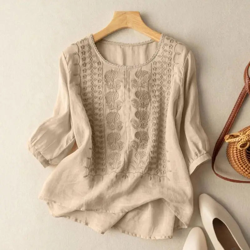 Aurora | Blusa ricamata morbida