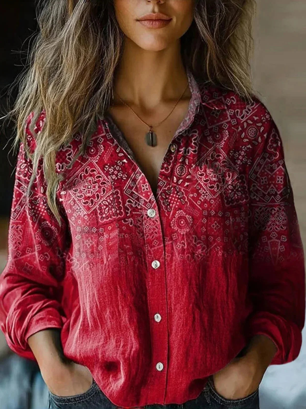 Hayden Delanova | Blusa sofisticata
