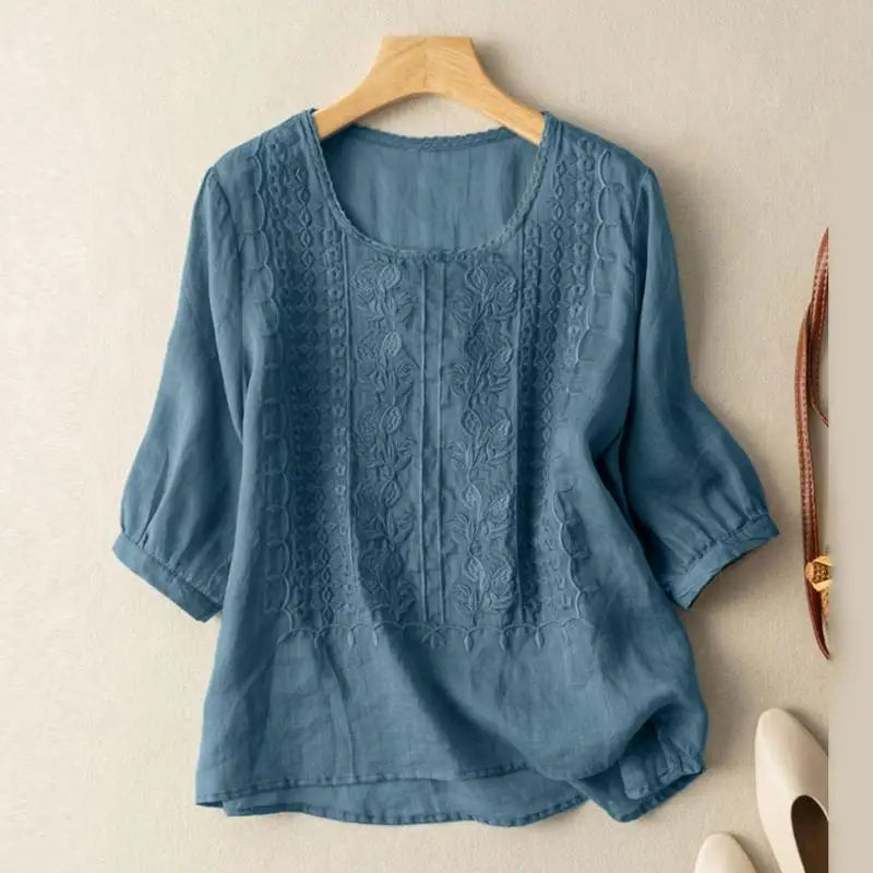 Aurora | Blusa ricamata morbida