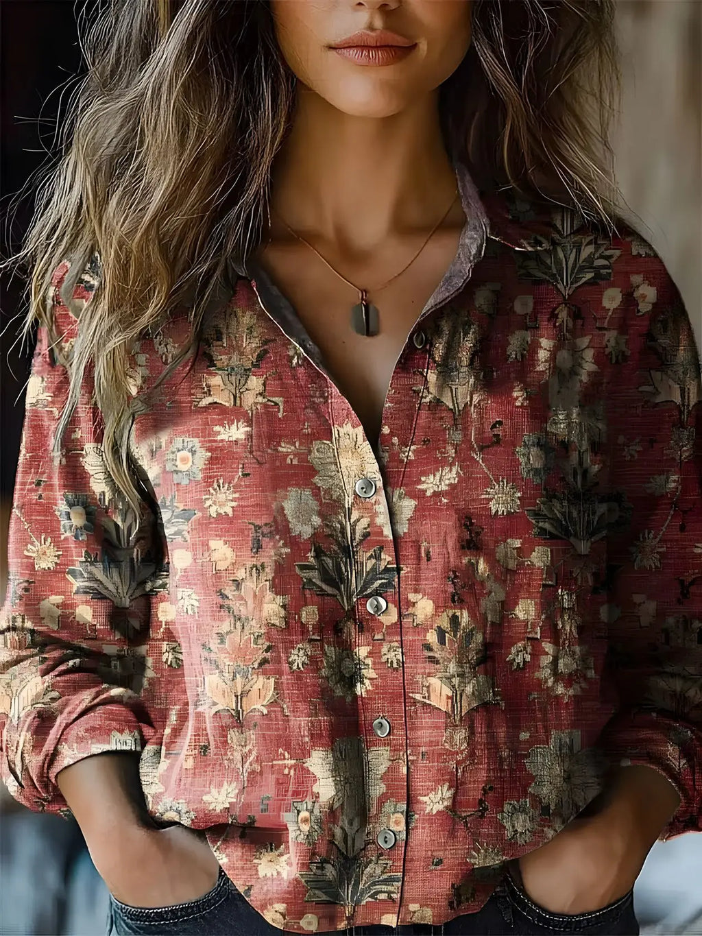 Hayden Delanova | Blusa sofisticata
