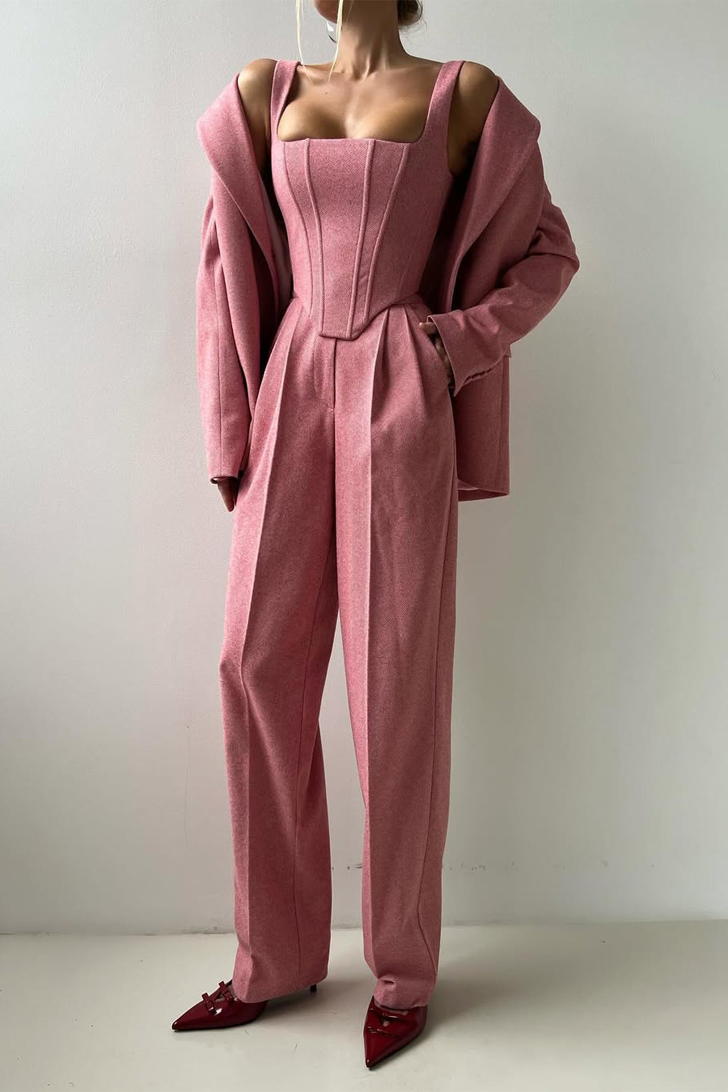 Grace | Completo tre pezzi con blazer doppiopetto