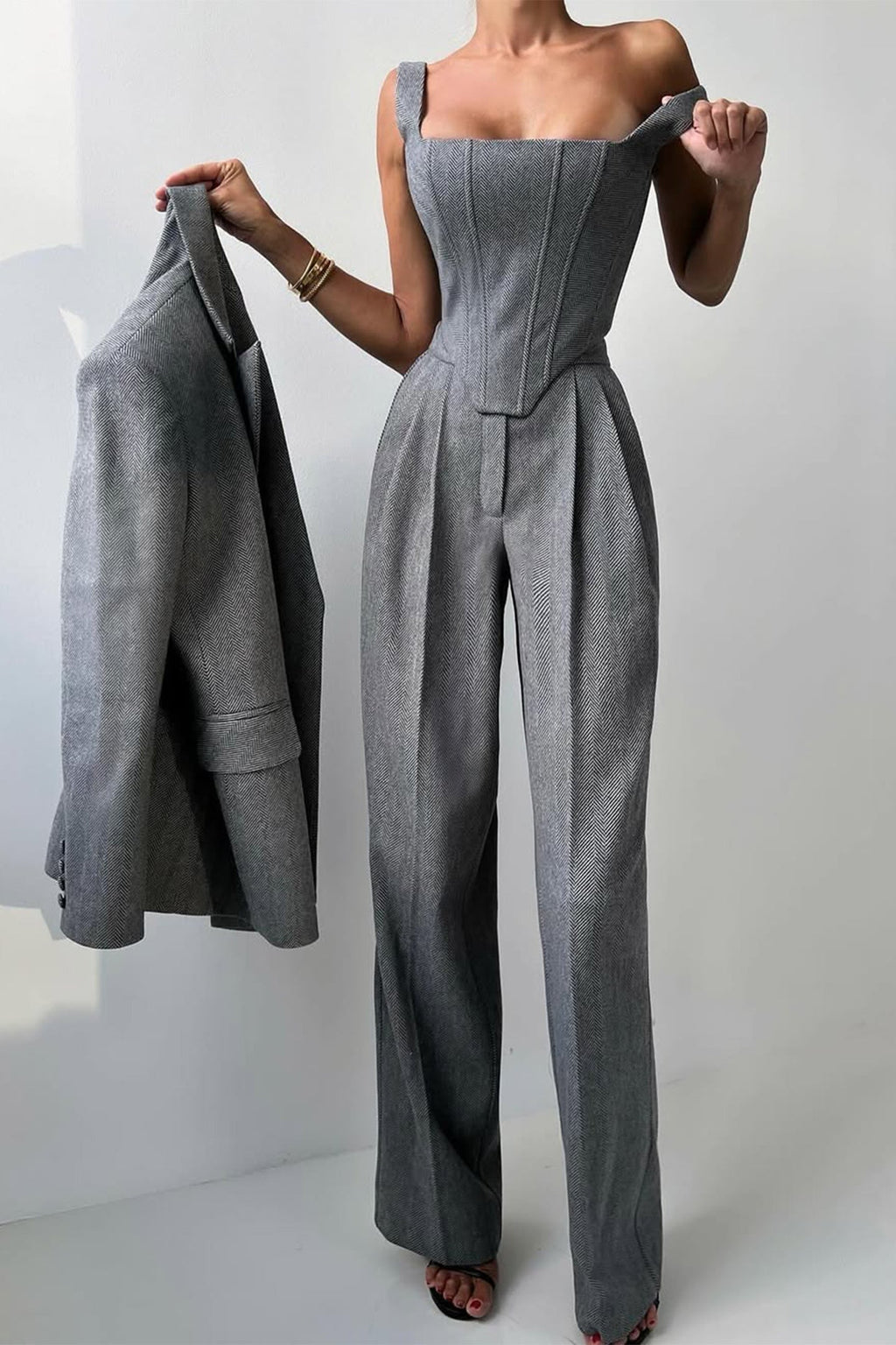Grace | Completo tre pezzi con blazer doppiopetto