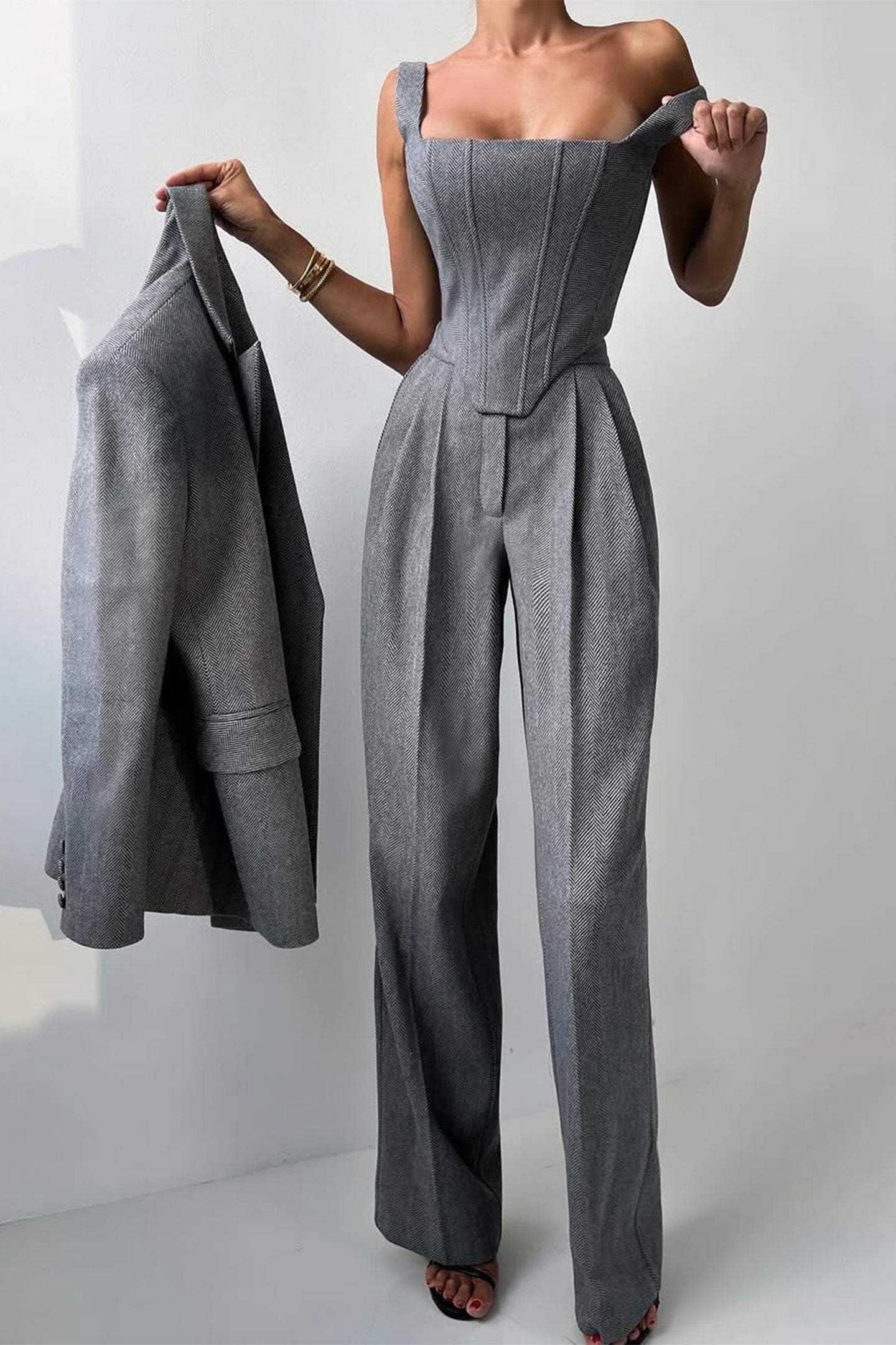Grace | Completo tre pezzi con blazer doppiopetto