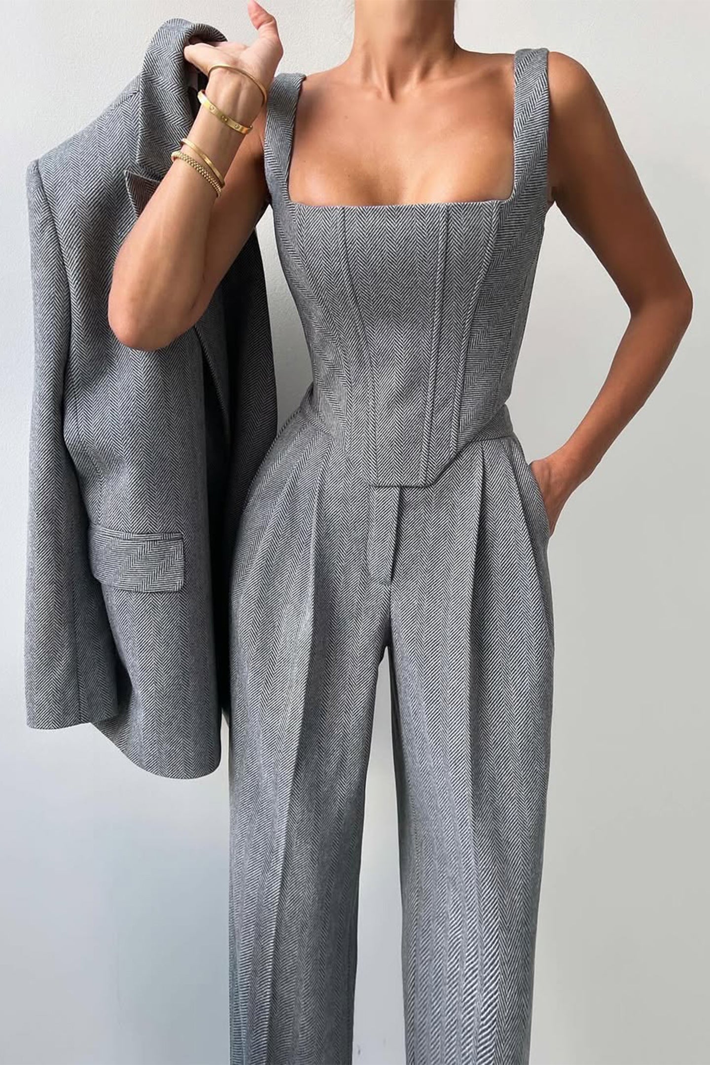 Grace | Completo tre pezzi con blazer doppiopetto