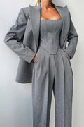 Grace | Completo tre pezzi con blazer doppiopetto