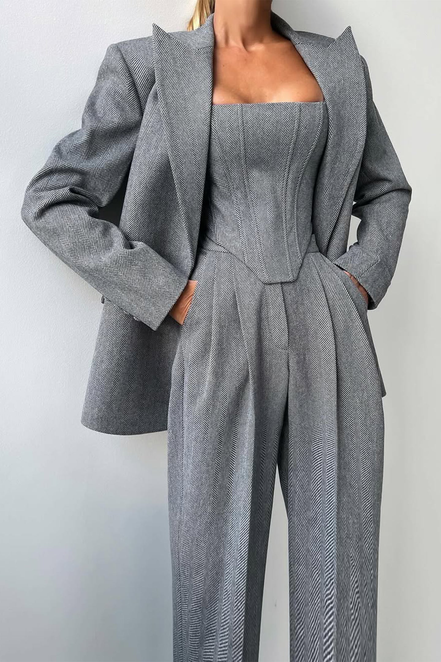 Grace | Completo tre pezzi con blazer doppiopetto