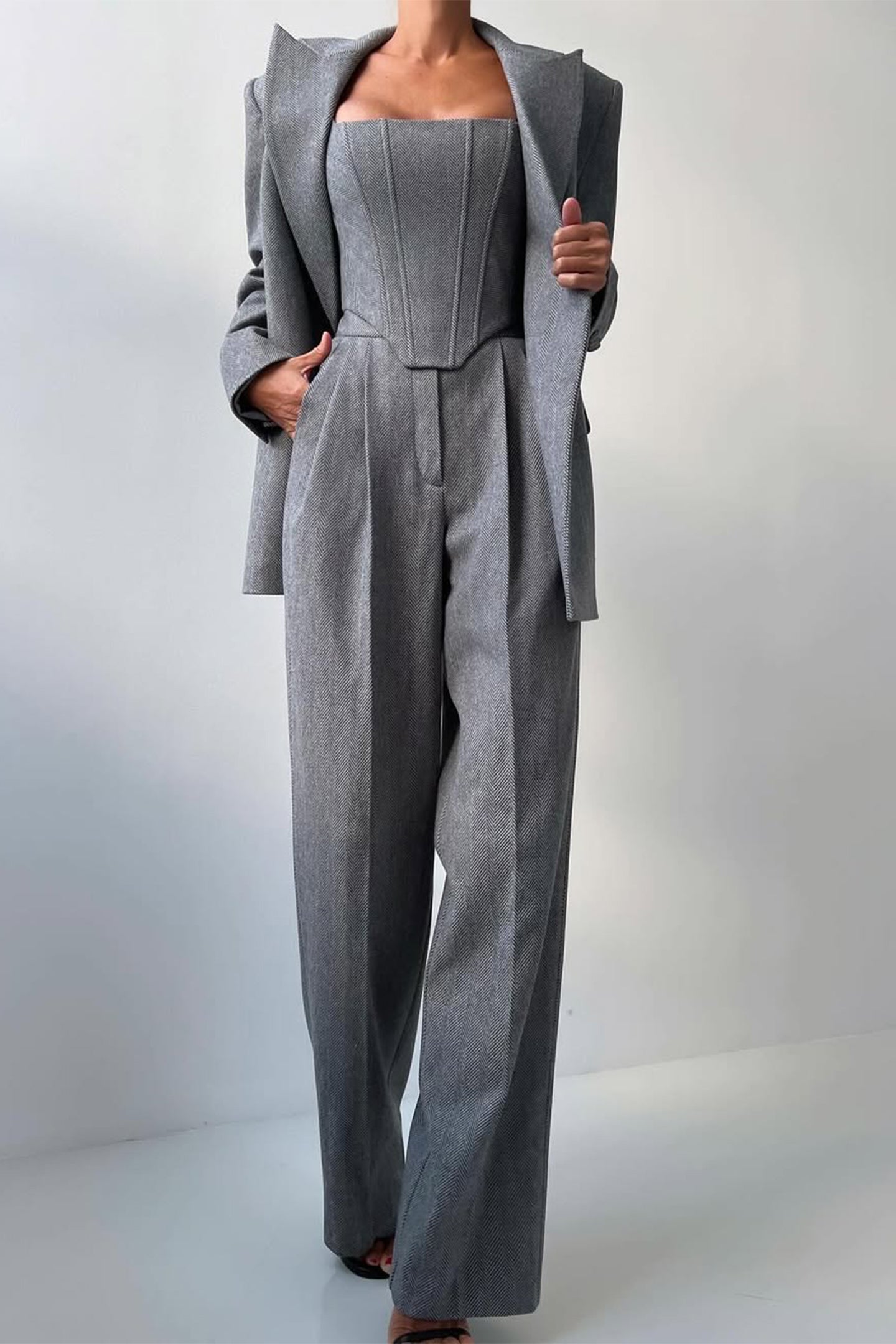 Grace | Completo tre pezzi con blazer doppiopetto