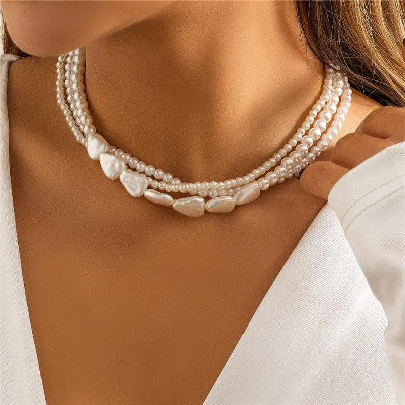 Collana con Perle Dorata