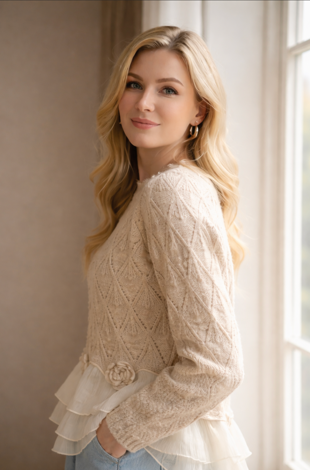 Taylor | Cardigan con volant