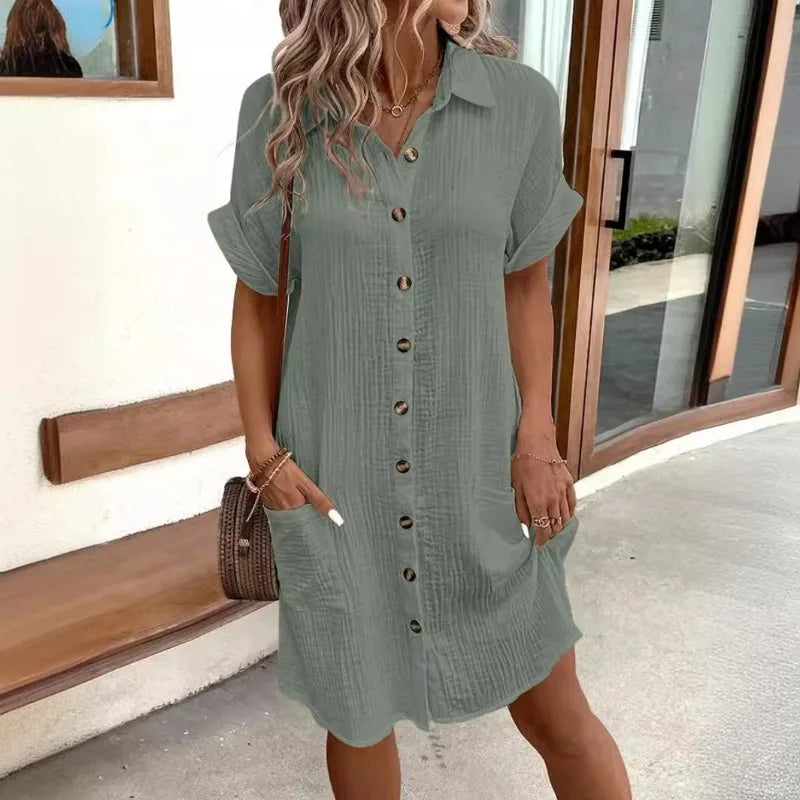 Elodie | Abito camicia elegante