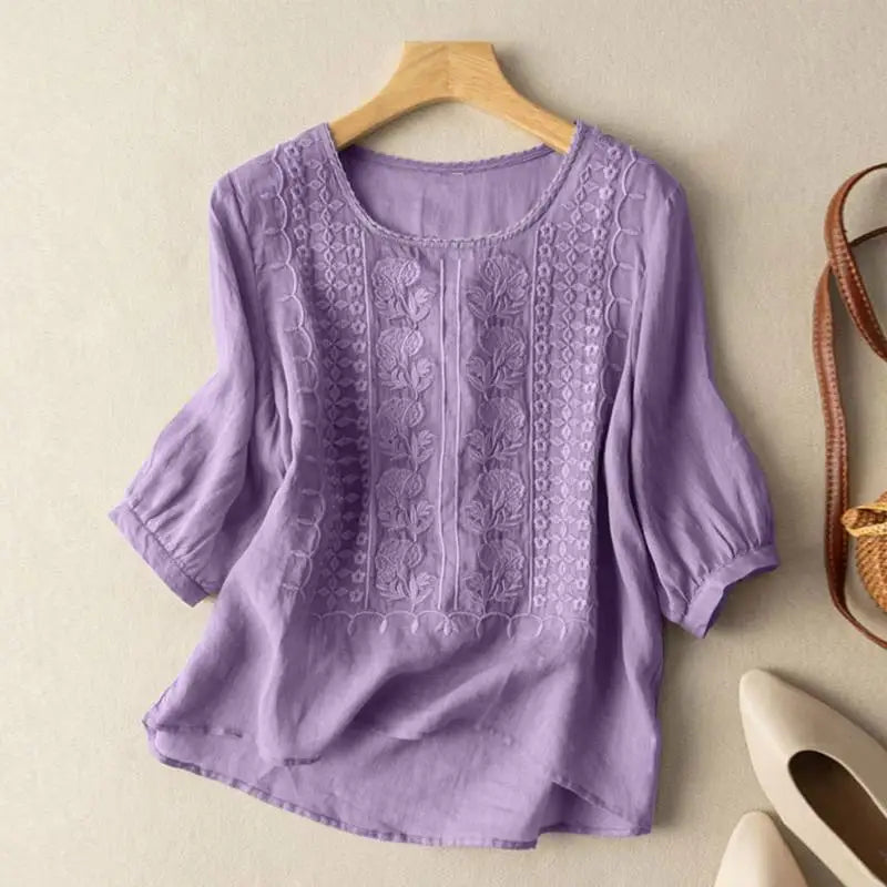 Aurora | Blusa ricamata morbida