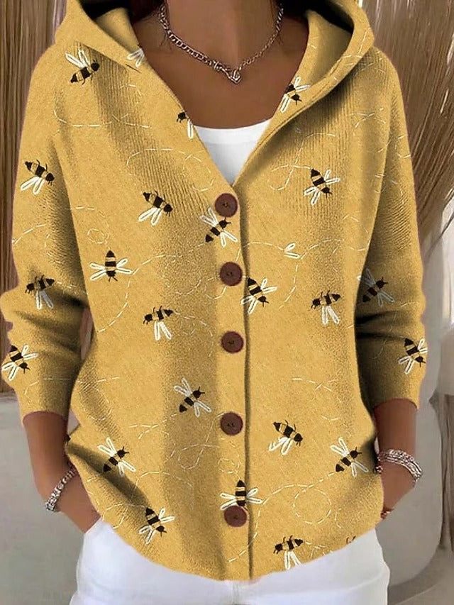 Cassidy | Cardigan lungo caldo artistico