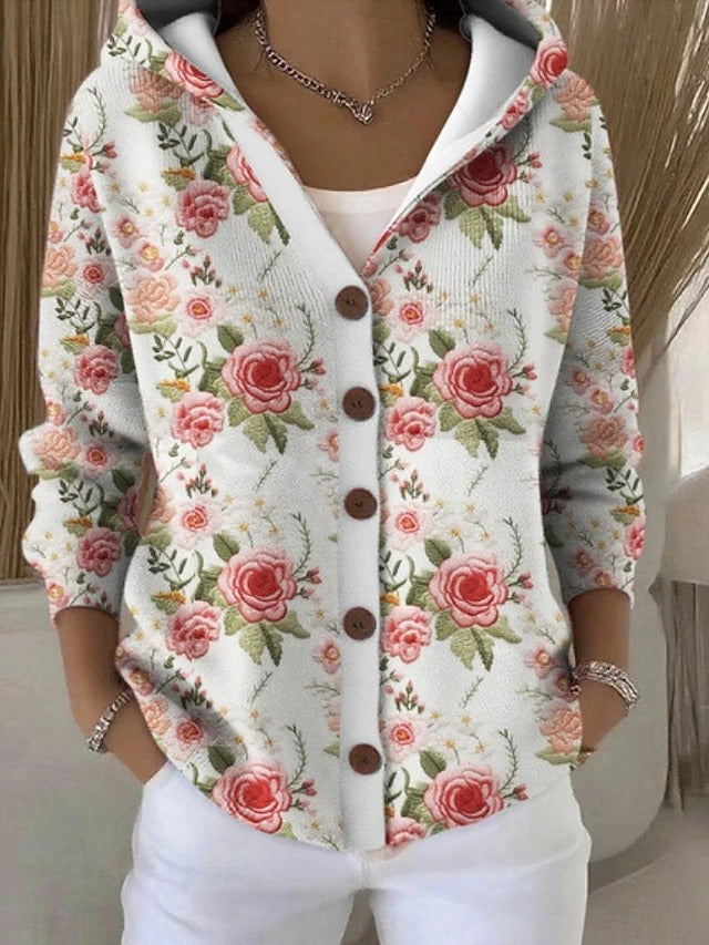 Cassidy | Cardigan lungo caldo artistico