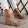 Vintage Wave – Sandalo Sabot con Zeppa in Sughero