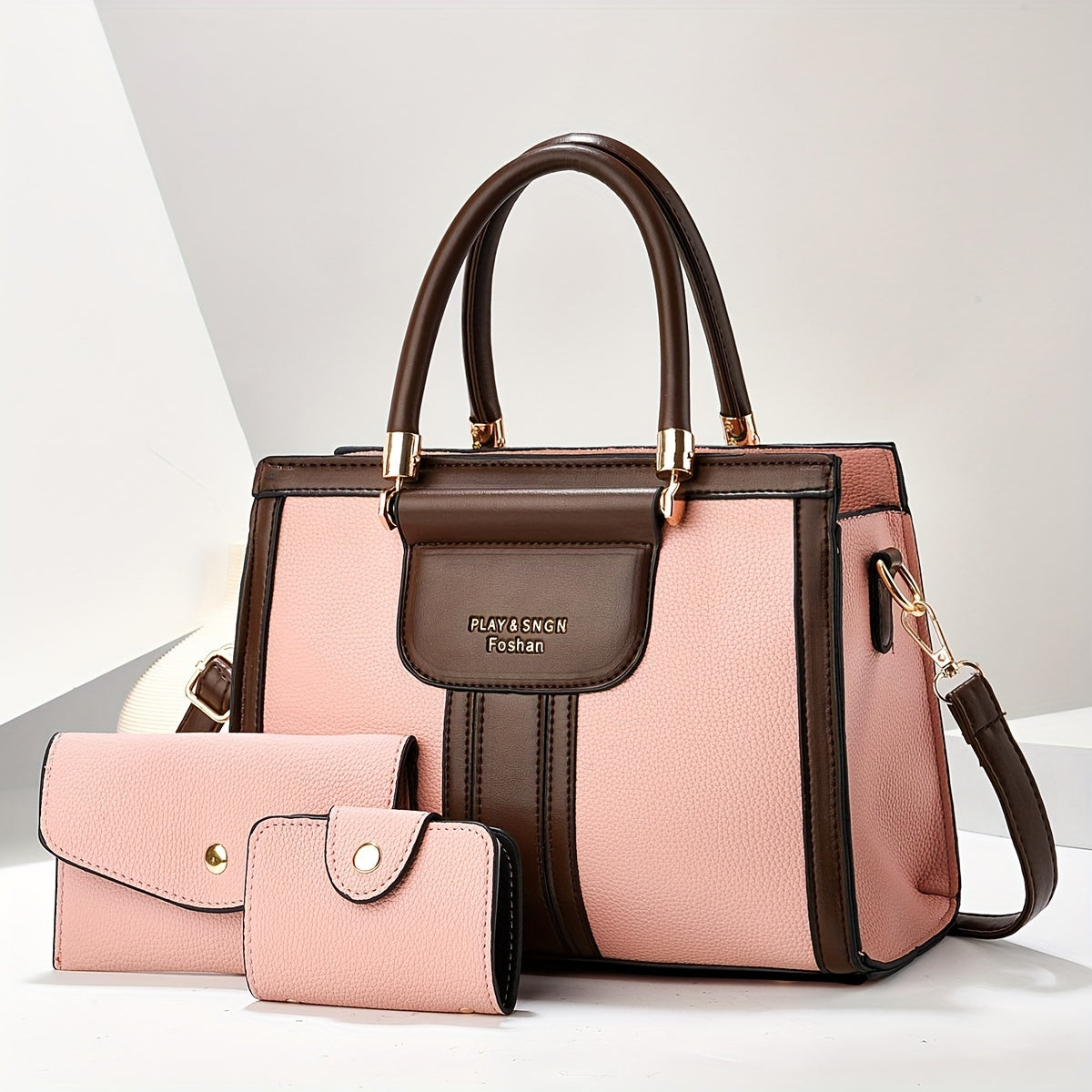 Luna | Set 3 pezzi borse in pelle elegante