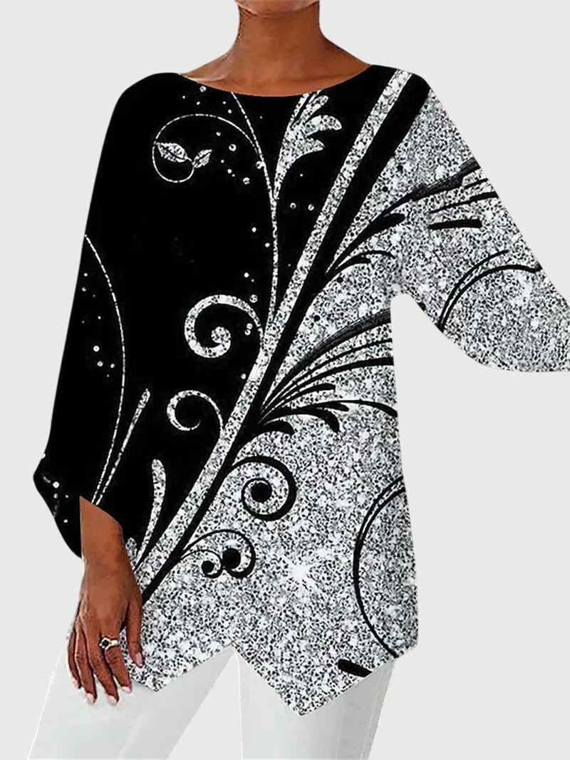 Alayah | Top elegante girocollo