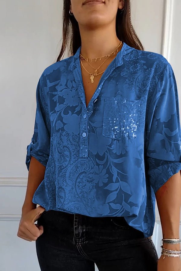 Pauline | Top elegante con paillettes