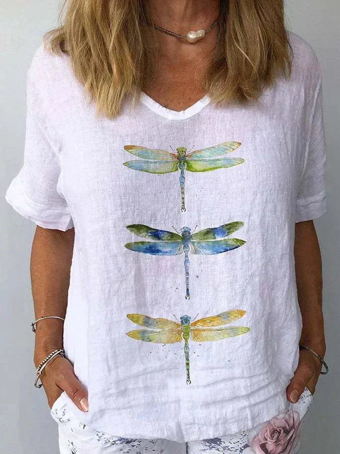 Stella | Top retro con scollo a V