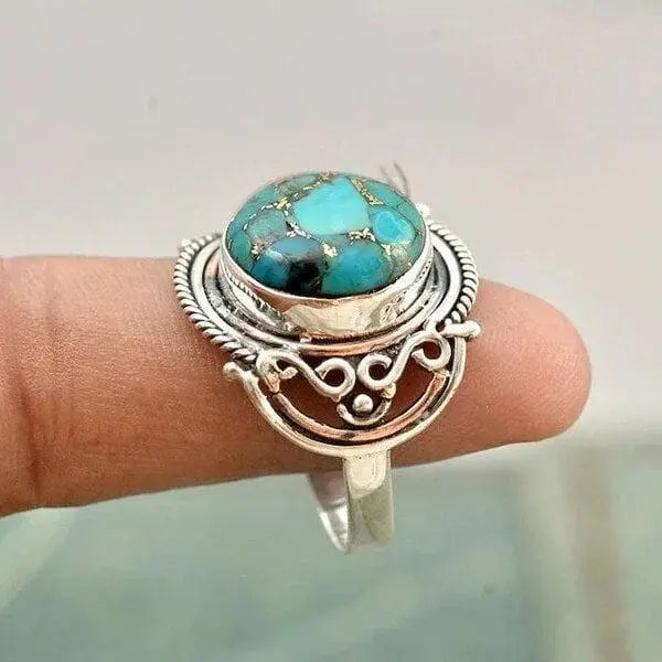Anello Boho con Pietra Turchese