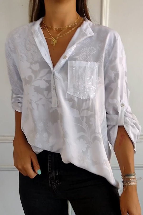 Pauline | Top elegante con paillettes