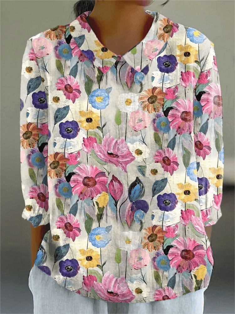 Jill | Top floreale artistico