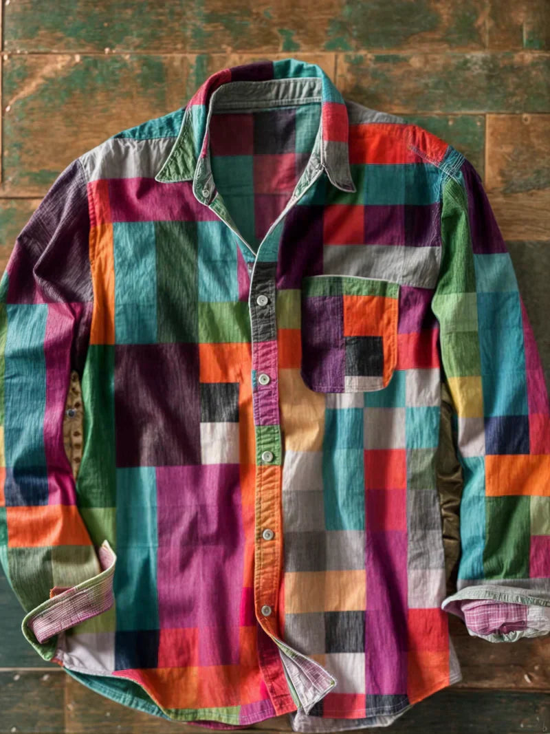 Gael | Camicia patchwork vintage
