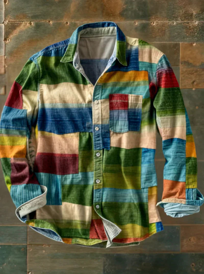 Gael | Camicia patchwork vintage