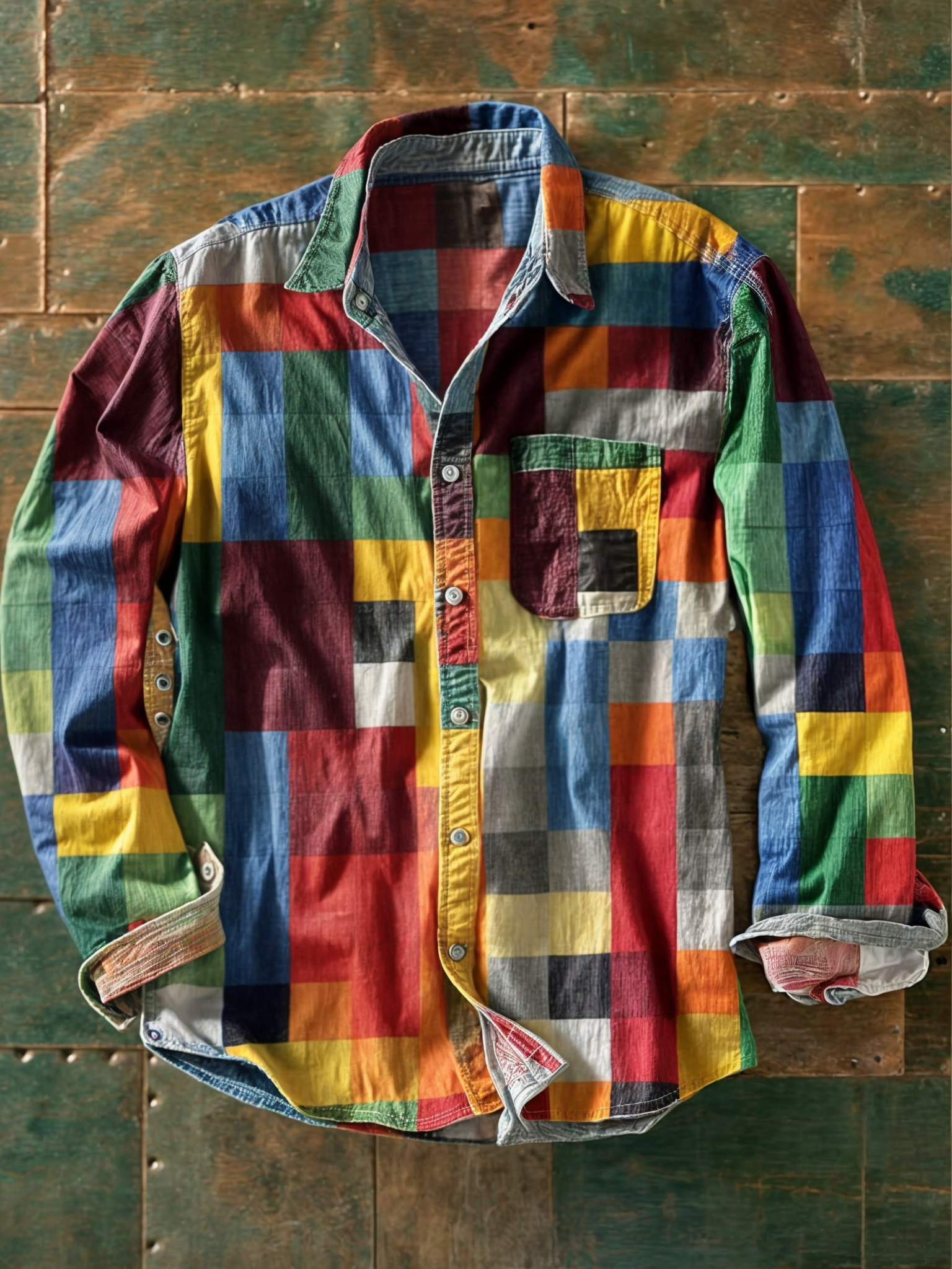 Gael | Camicia patchwork vintage