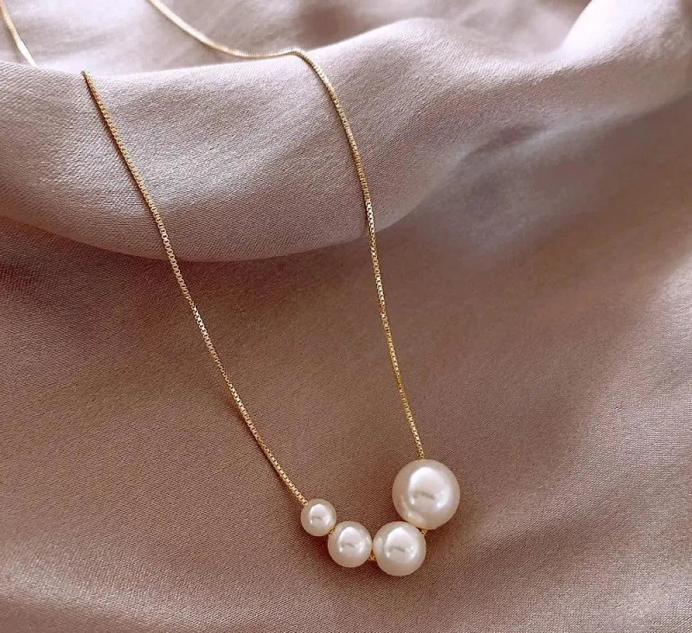 Collana con Perle Dorata