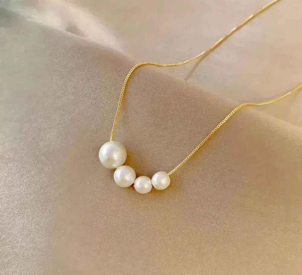 Collana con Perle Dorata